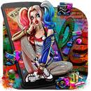 Joker Graffiti Sexy Girl Launcher Theme APK