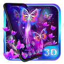 Live Neon Butterfly Launcher Theme HD Wallpapers APK