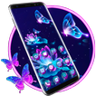 Neon Flower Launcher Theme Liv