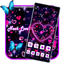 Neon Love Launcher Theme Live HD Wallpapers APK