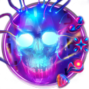 Neon Skull Launcher Theme Live HD Wallpapers APK