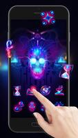 Neon Skull poster