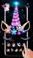 Night Star Unicorn Affiche