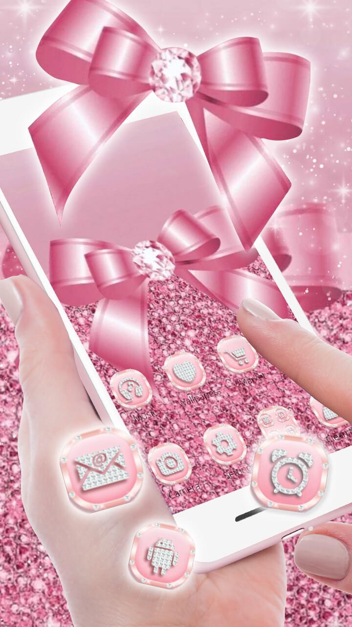 Pink Glitter Bow Launcher Theme Live Wallpapers APK  for Android –  Download Pink Glitter Bow Launcher Theme Live Wallpapers APK Latest Version  from 