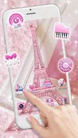 Pink Shiny Eiffel Paris Ekran Görüntüsü 2