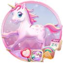 Pink Unicorn Launcher Theme Li APK
