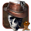 Skull With Gun Launcher Theme Live HD Wallpapers APK