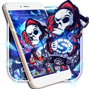 Skull Graffiti Pirates Launcher Theme 3D Wallpaper APK