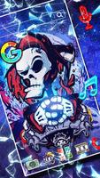 Skull Graffiti Pirates Launcher Theme 3D Wallpaper screenshot 1
