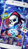 Skull Graffiti Pirates Launcher Theme 3D Wallpaper screenshot 2