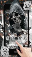 Smoky Poker Skull poster
