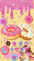 Sweet Cute Donut Launcher Theme Live HD Wallpapers スクリーンショット 1