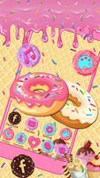 Sweet Cute Donut Launcher Theme Live HD Wallpapers ảnh chụp màn hình 2