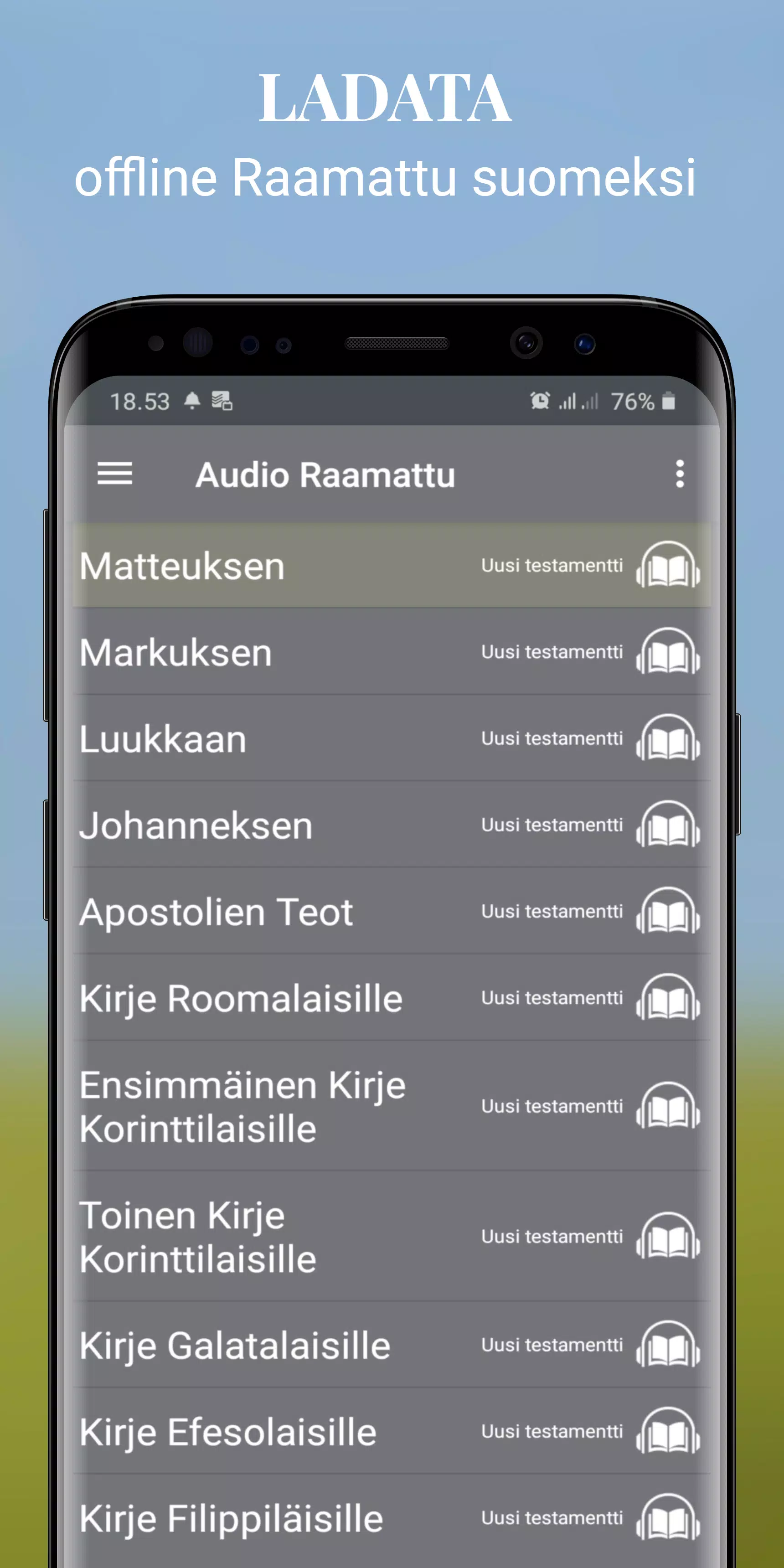 Offline Audio Raamattu mp3 app APK for Android Download