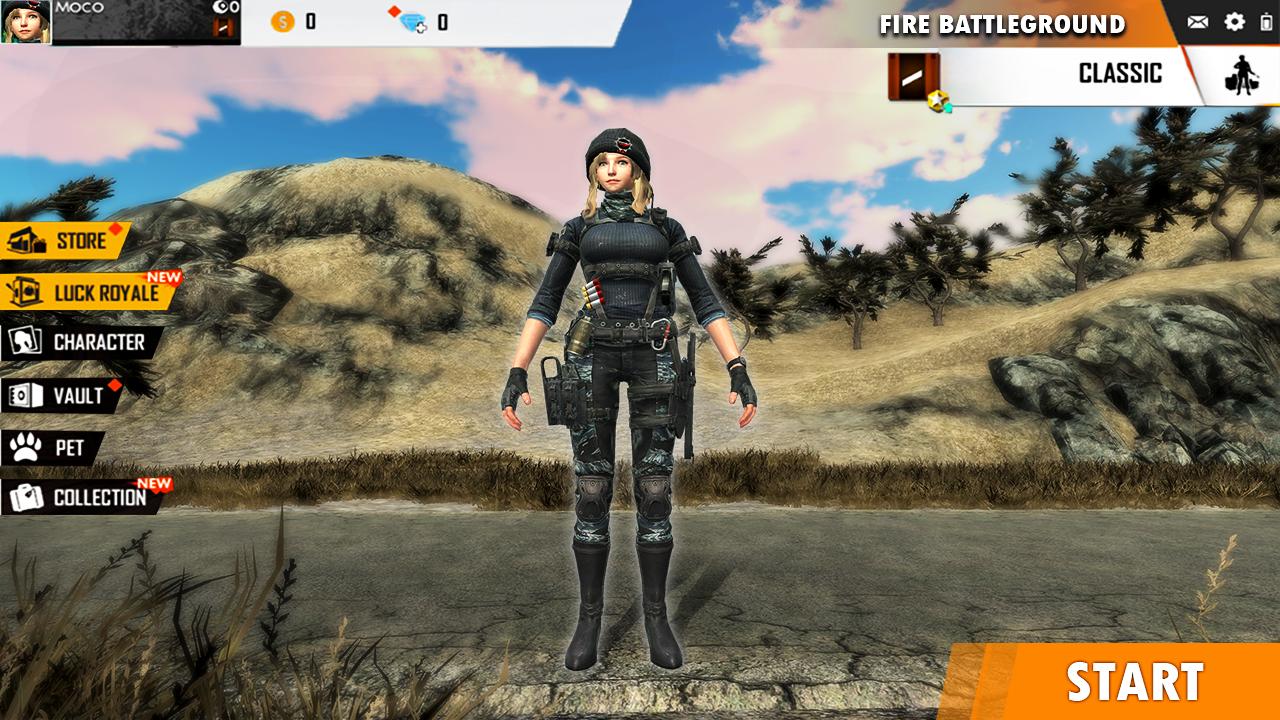 Fire Free Battleground Survival Hopeless Squad For Android Apk