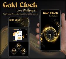 Gold Clock Live Wallpaper capture d'écran 2