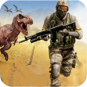 Dino Attack Gun Strike Professional Hunting Jungle icon