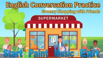 English Conversation Shopping poster