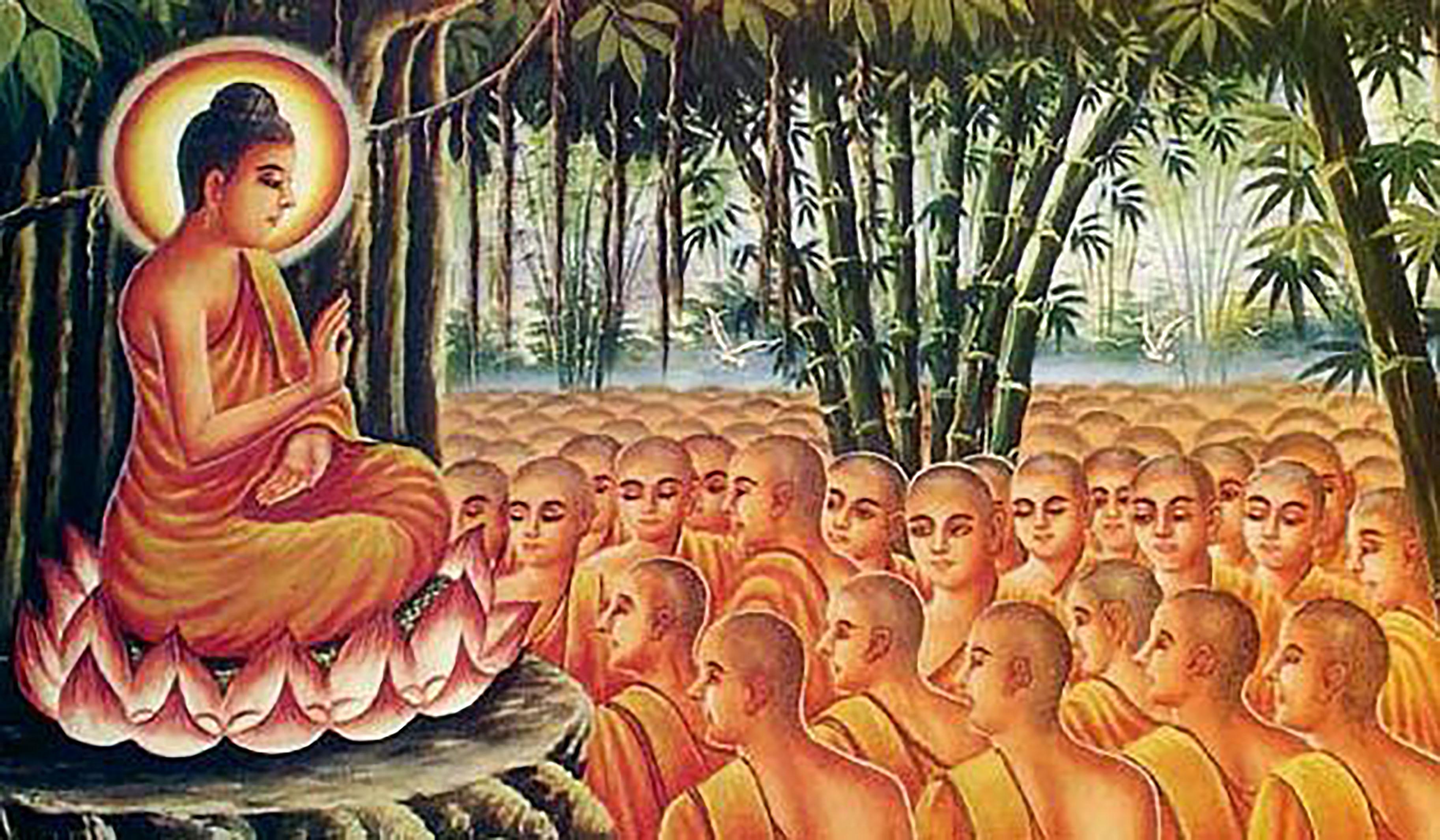 Проповедь будды. Праздник Макха Буча. Макха Буча буддийские праздники. Будда Шакьямуни ученики Будды. Макха Буча в Таиланде.