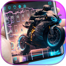 Neon Motorbike Keyboard aplikacja