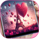 Paris Eiffel Tower keyboard aplikacja