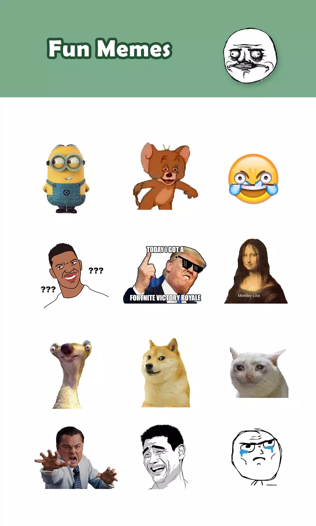 Stickers for Whatsapp: Cartoon, Meme WAStickerapps APK per Android Download