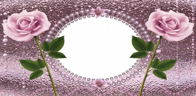 Marco de flor hermosa