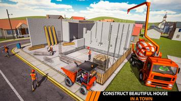 City Construction Excavator 3D পোস্টার