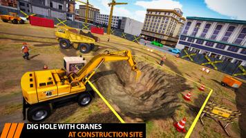 City Construction Excavator 3D capture d'écran 1