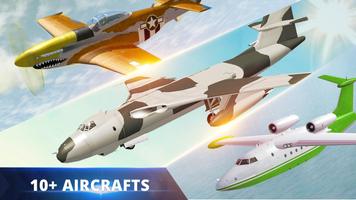 Flight Simulator 3D Free - Flight Games постер