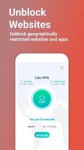 Lite VPN - Secure VPN Proxy screenshot 1