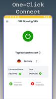 Fire Gaming VPN Proxy Ping Cartaz