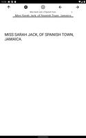 Book, Miss Sarah Jack, of Spanish Town, Jamaica capture d'écran 2