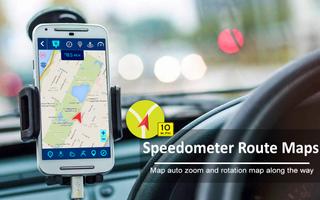 La vitesse Caméra Voix Alerte - GPS Carte Route Affiche