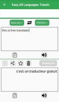 Easy All Languages Translator Free Voice Translate capture d'écran 2
