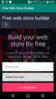 Free Web Store Builder Affiche