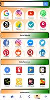 INDIAN Kings Browser:- All In One APP Social, Food syot layar 1