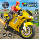 Carrera d motos d motociclista APK