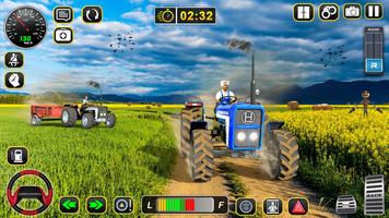 Jeux ferme : jeu tracteur 3D Affiche