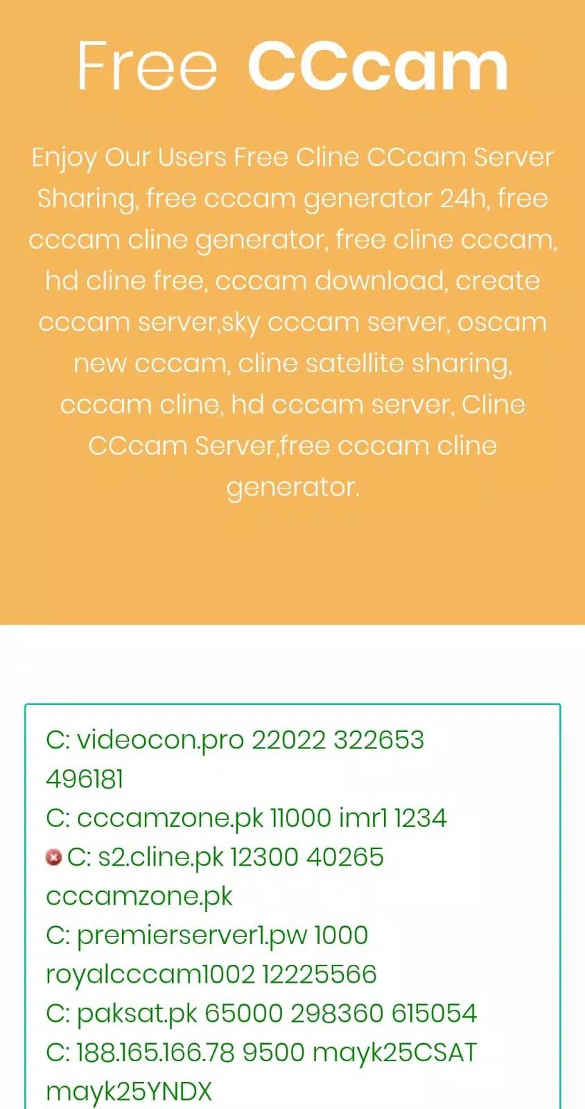 5 Days CCcam Generator APK pour Android Télécharger