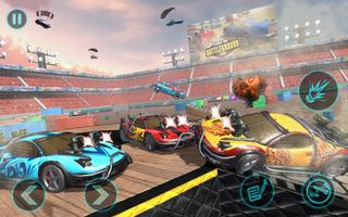 Player Car Fire Battleground الملصق