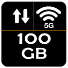 Daily 100 GB Internet Data App Zeichen