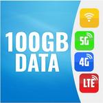 100 GB Data Internet 3G 4G 5G icon
