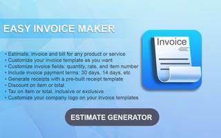Simple Invoice PDF Maker पोस्टर