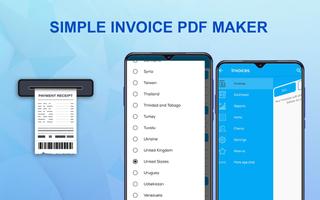 برنامه‌نما Simple Invoice PDF Maker عکس از صفحه