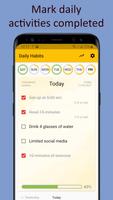 Daily activities tracker poster