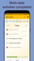 Daily activities tracker ポスター