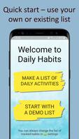 Daily actions tracker स्क्रीनशॉट 1