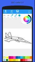 Livre de coloriage d'avion capture d'écran 3