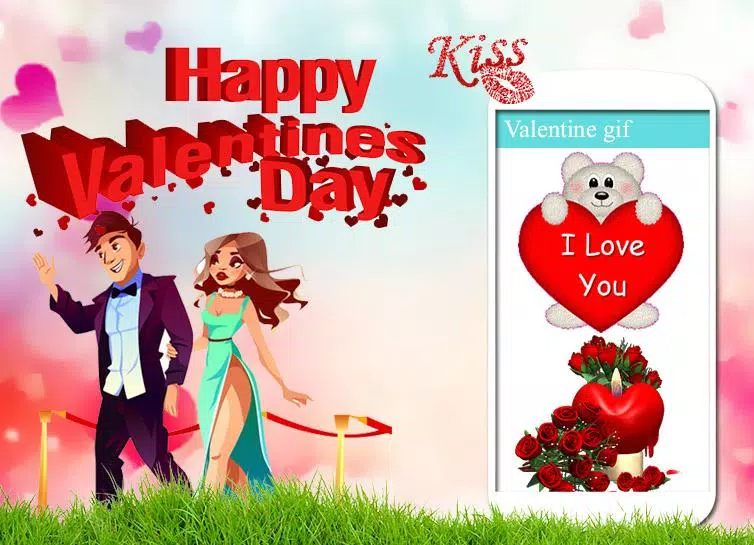 Tải xuống APK Love Valentine animation gif cho Android